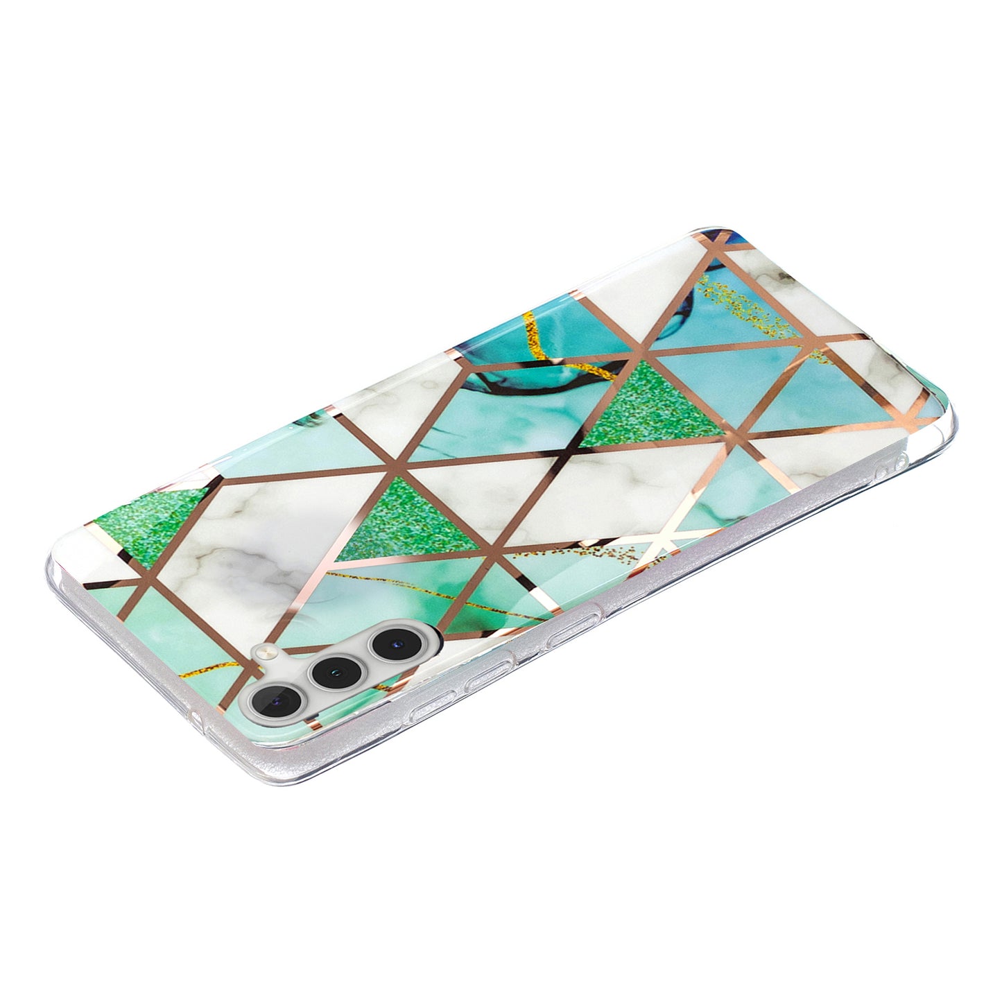 For Samsung Galaxy A24 4G Pattern IMD Case Soft TPU Electroplating Protective Phone Cover