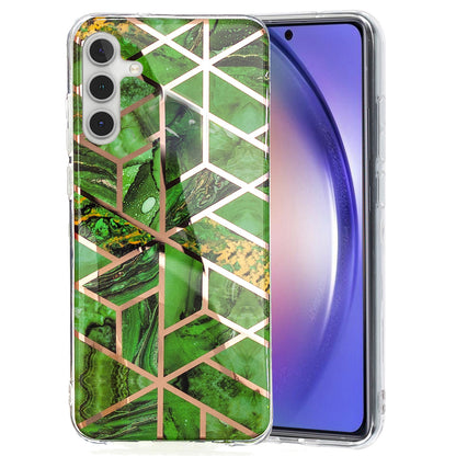 For Samsung Galaxy A24 4G Pattern IMD Case Soft TPU Electroplating Protective Phone Cover