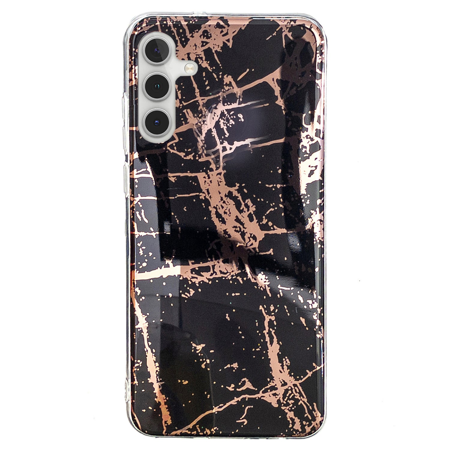For Samsung Galaxy A24 4G Pattern IMD Case Soft TPU Electroplating Protective Phone Cover