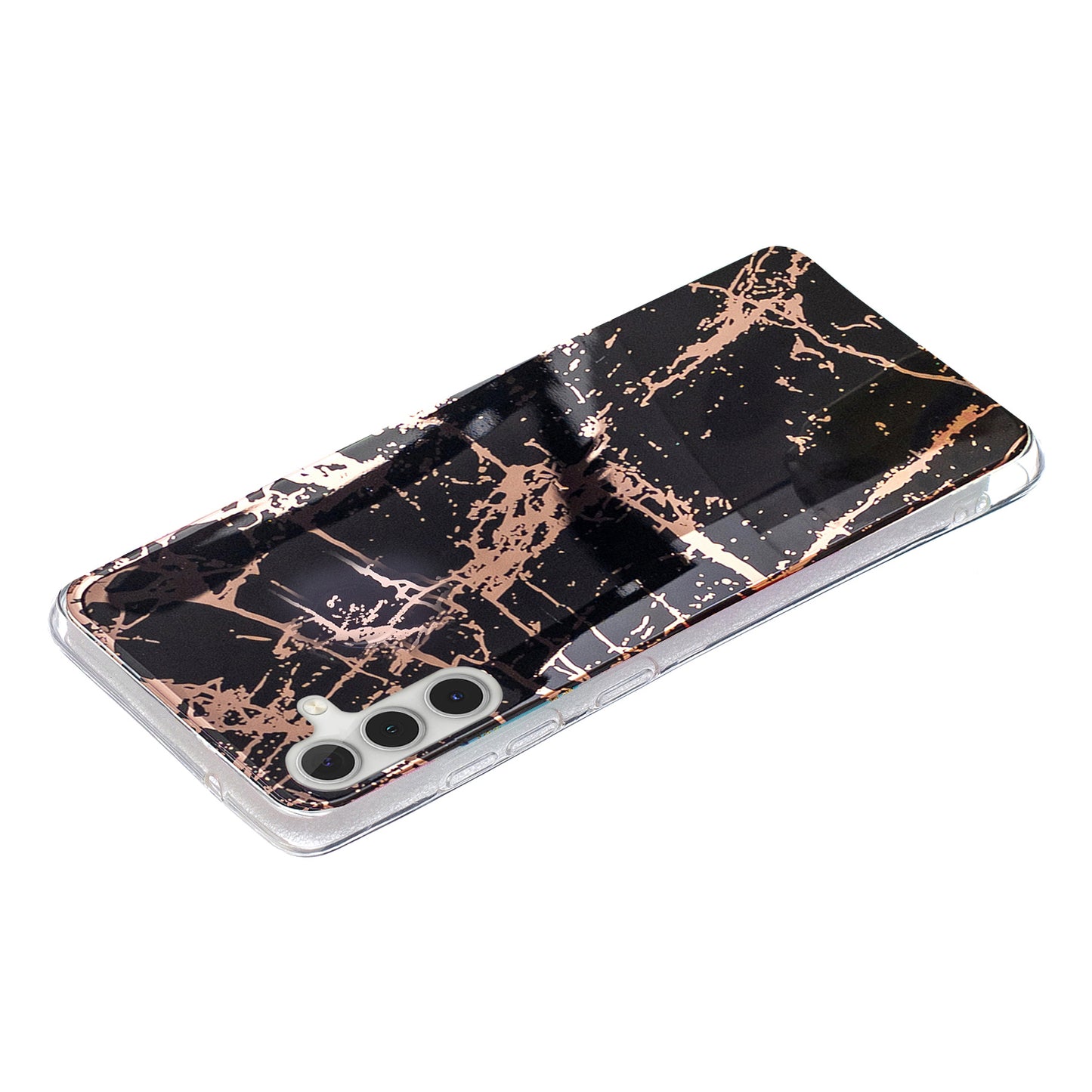 For Samsung Galaxy A24 4G Pattern IMD Case Soft TPU Electroplating Protective Phone Cover