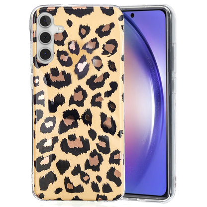 For Samsung Galaxy A24 4G Pattern IMD Case Soft TPU Electroplating Protective Phone Cover