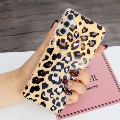 For Samsung Galaxy A24 4G Pattern IMD Case Soft TPU Electroplating Protective Phone Cover