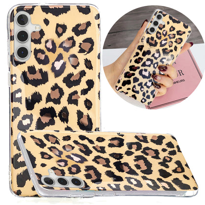 For Samsung Galaxy A24 4G Pattern IMD Case Soft TPU Electroplating Protective Phone Cover