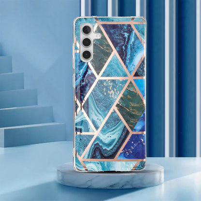 For Samsung Galaxy A24 4G Pattern IMD Case Soft TPU Electroplating Protective Phone Cover