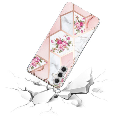 For Samsung Galaxy A24 4G Pattern IMD Case Soft TPU Electroplating Protective Phone Cover