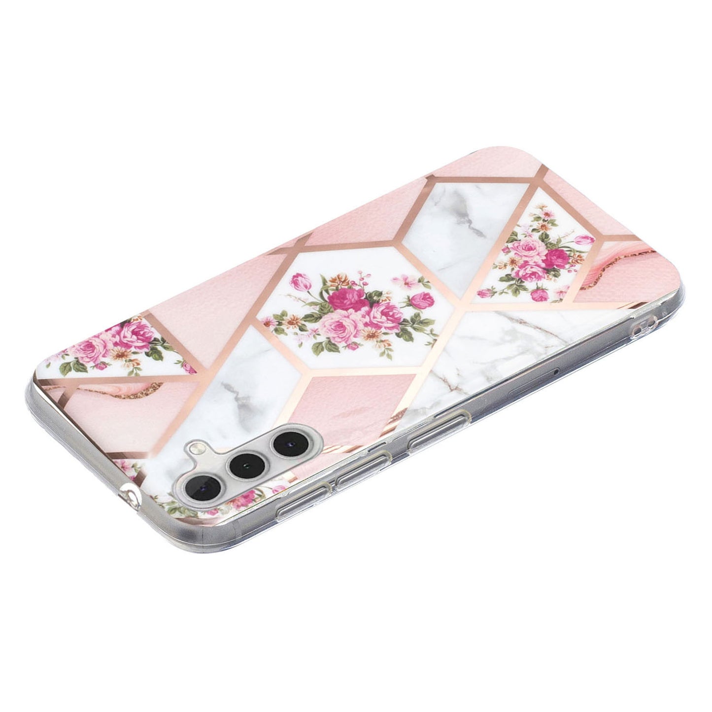 For Samsung Galaxy A24 4G Pattern IMD Case Soft TPU Electroplating Protective Phone Cover
