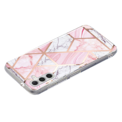 For Samsung Galaxy A24 4G Pattern IMD Case Soft TPU Electroplating Protective Phone Cover