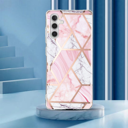 For Samsung Galaxy A24 4G Pattern IMD Case Soft TPU Electroplating Protective Phone Cover