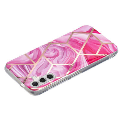 For Samsung Galaxy A24 4G Pattern IMD Case Soft TPU Electroplating Protective Phone Cover