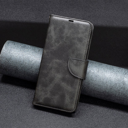 Wallet Shell for Xiaomi Redmi Note 12 4G Solid Color Shockproof Stand Case Textured PU Leather Phone Cover