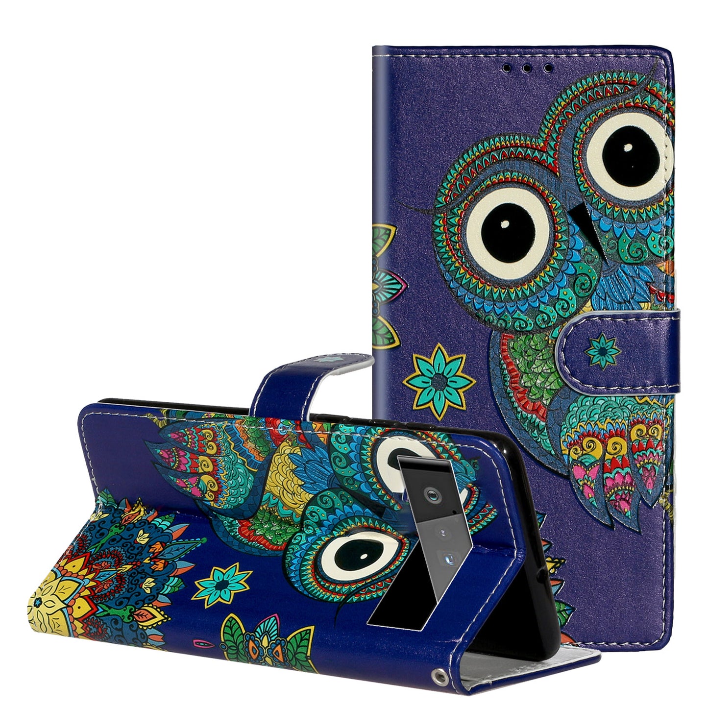 Shockproof Case for Google Pixel 6 Pro 5G Phone Case Pattern Printing Leather Flip Cover with Wallet