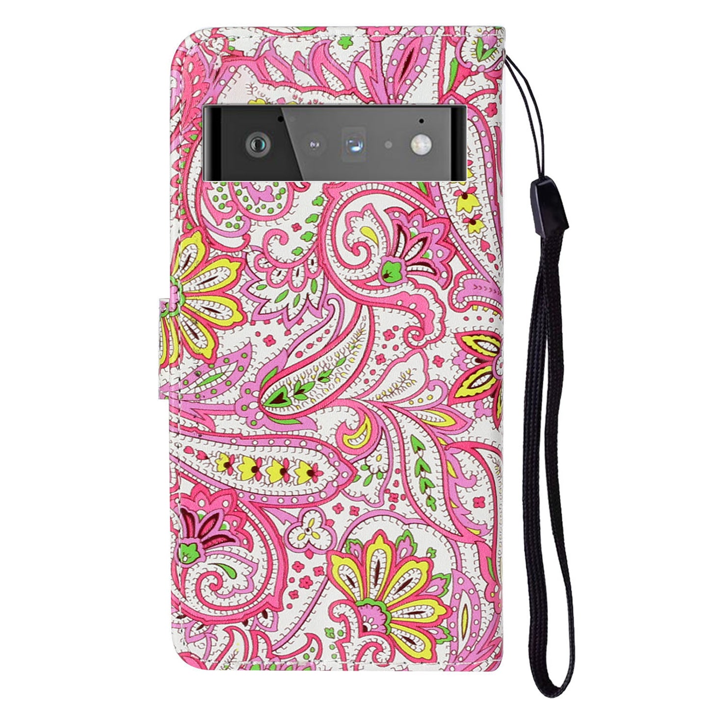 Shockproof Case for Google Pixel 6 Pro 5G Phone Case Pattern Printing Leather Flip Cover with Wallet