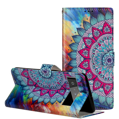 Shockproof Case for Google Pixel 6 Pro 5G Phone Case Pattern Printing Leather Flip Cover with Wallet