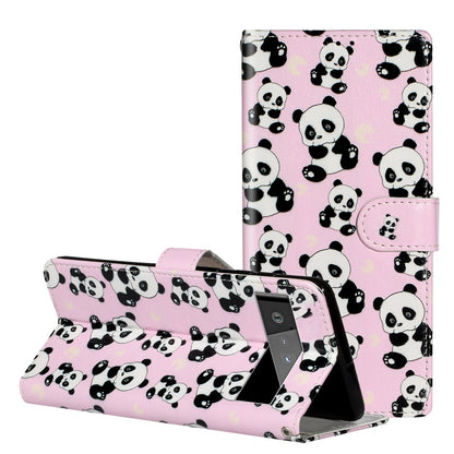 Shockproof Case for Google Pixel 6 Pro 5G Phone Case Pattern Printing Leather Flip Cover with Wallet
