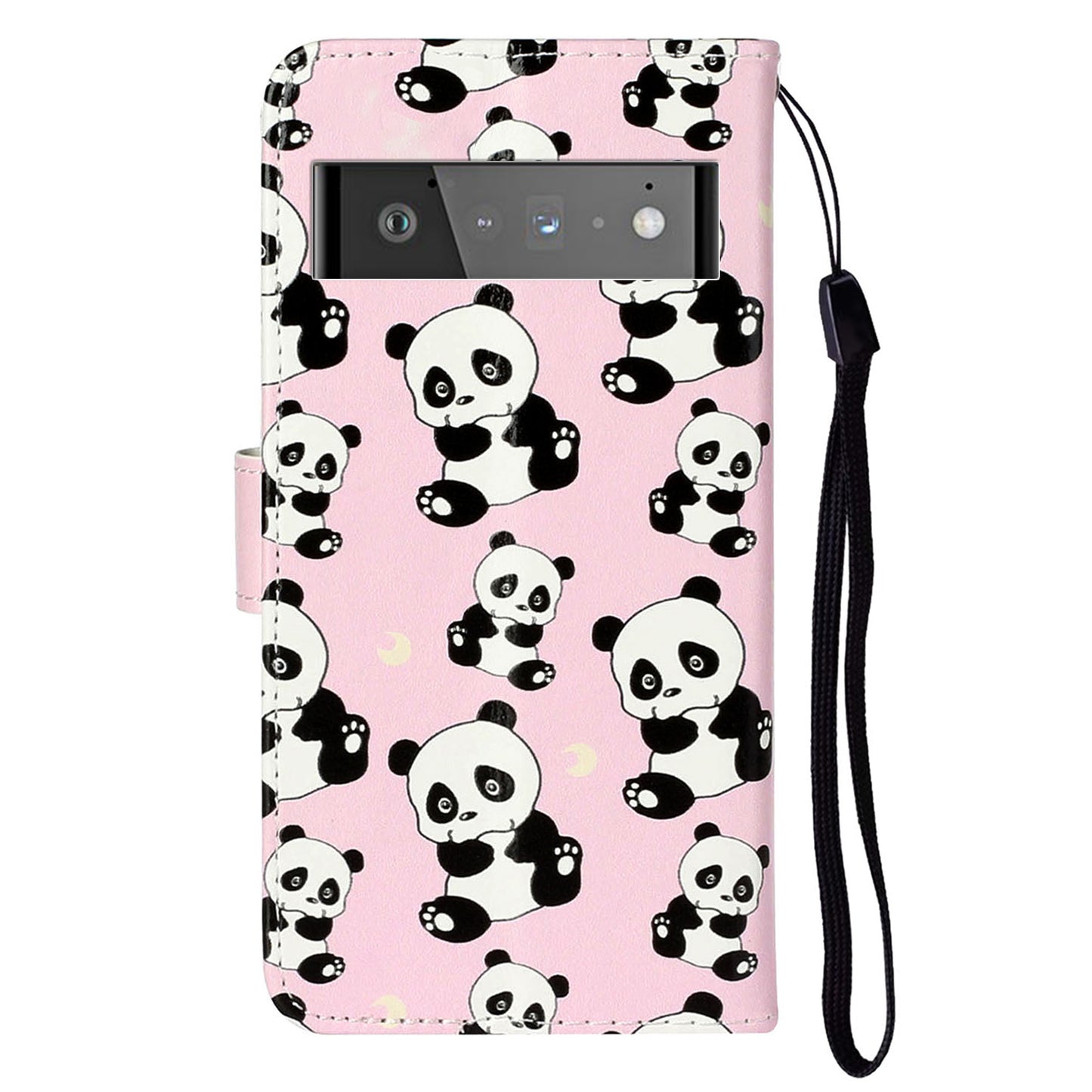 Shockproof Case for Google Pixel 6 Pro 5G Phone Case Pattern Printing Leather Flip Cover with Wallet