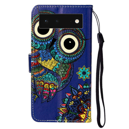 For Google Pixel 6 Pattern Printing Leather Wallet Flip Case Stand Protective Phone Cover