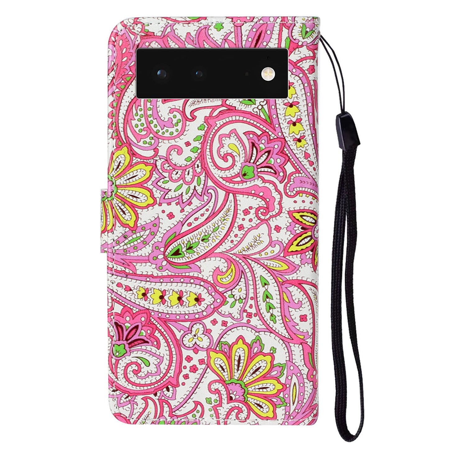 For Google Pixel 6 Pattern Printing Leather Wallet Flip Case Stand Protective Phone Cover