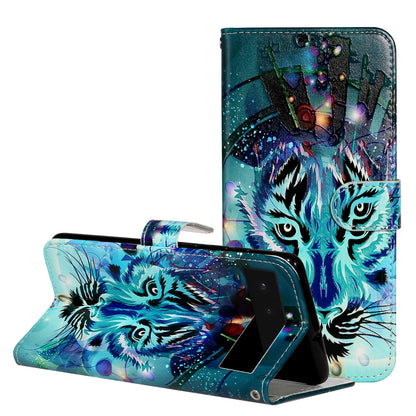For Google Pixel 6 Pattern Printing Leather Wallet Flip Case Stand Protective Phone Cover