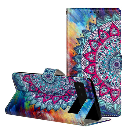 For Google Pixel 6 Pattern Printing Leather Wallet Flip Case Stand Protective Phone Cover