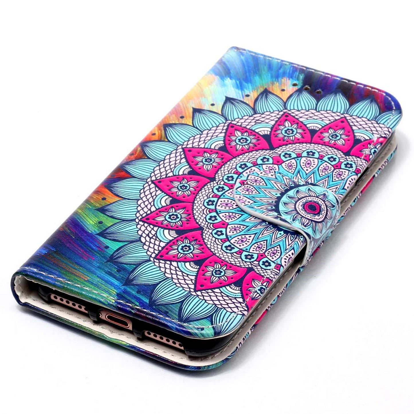 For Google Pixel 6 Pattern Printing Leather Wallet Flip Case Stand Protective Phone Cover