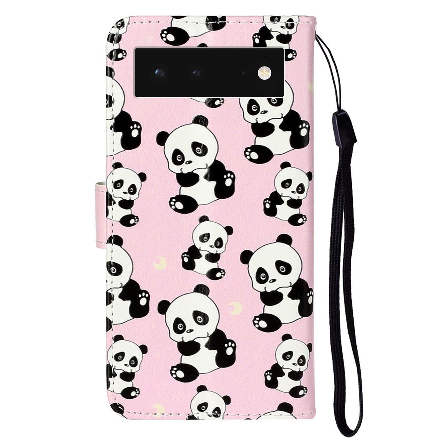 For Google Pixel 6 Pattern Printing Leather Wallet Flip Case Stand Protective Phone Cover