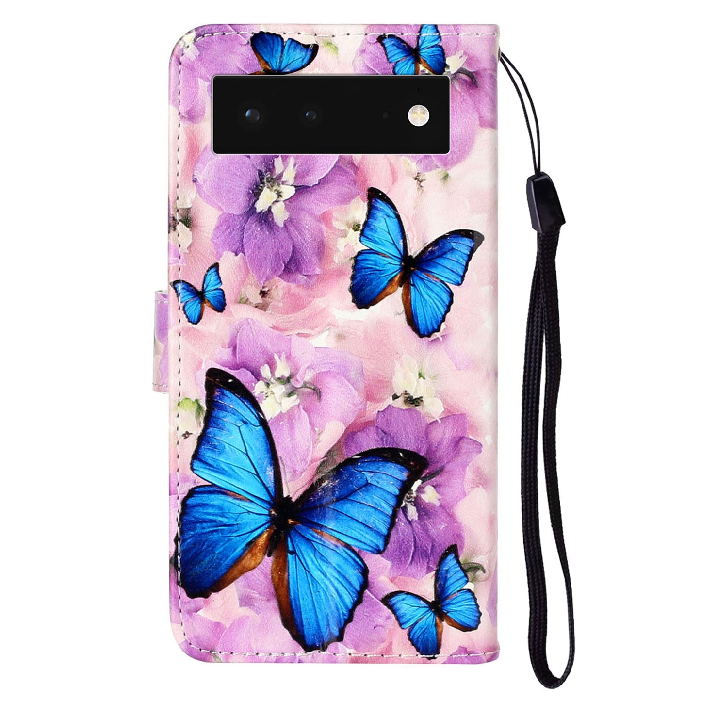 For Google Pixel 6 Pattern Printing Leather Wallet Flip Case Stand Protective Phone Cover