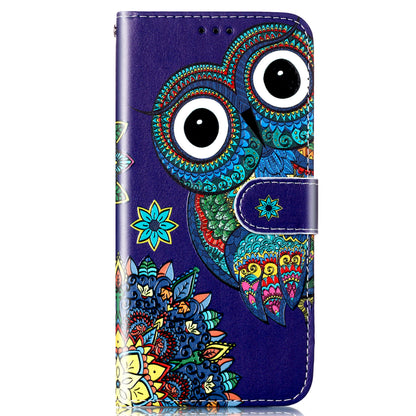 For Google Pixel 6a Pattern Printing PU Leather Phone Case Stand Flip Wallet Cover with Strap