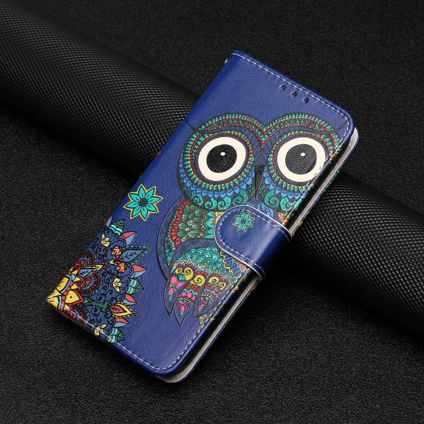 For Google Pixel 6a Pattern Printing PU Leather Phone Case Stand Flip Wallet Cover with Strap