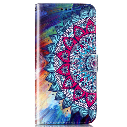 For Google Pixel 6a Pattern Printing PU Leather Phone Case Stand Flip Wallet Cover with Strap
