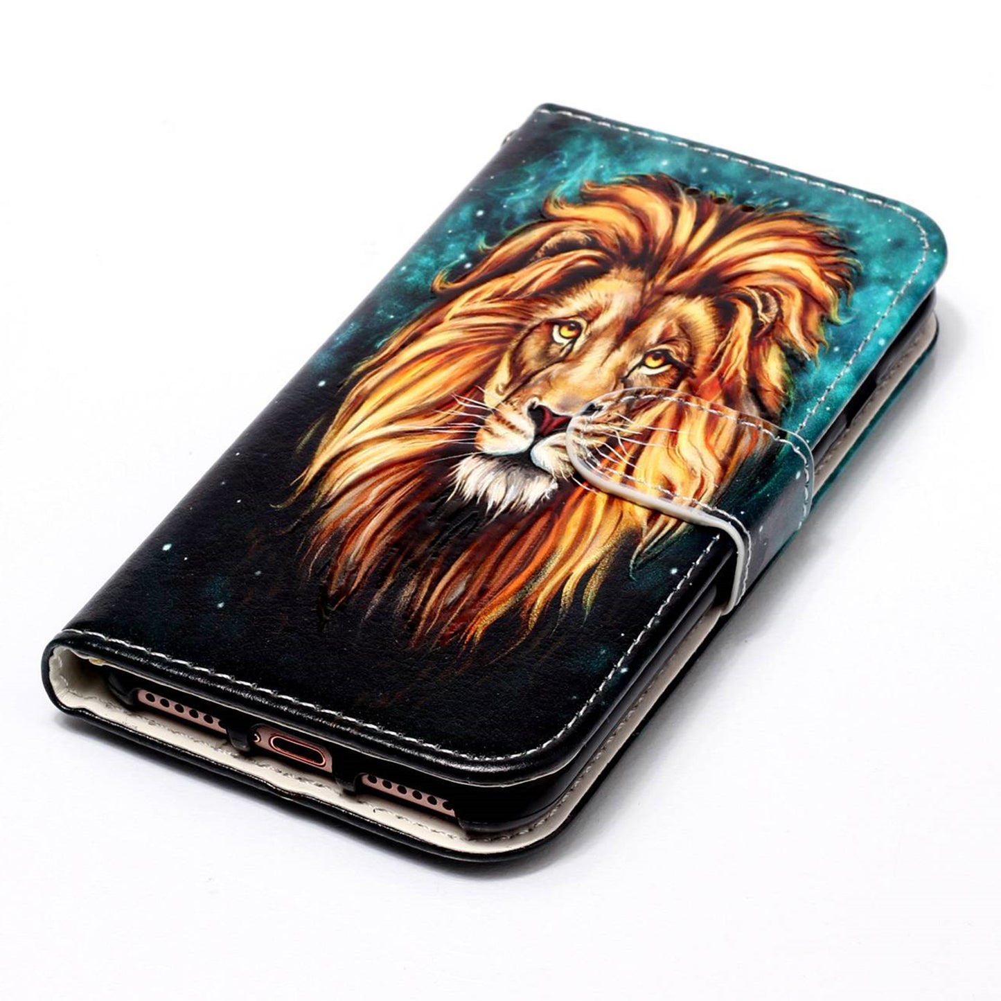 For Google Pixel 6a Pattern Printing PU Leather Phone Case Stand Flip Wallet Cover with Strap