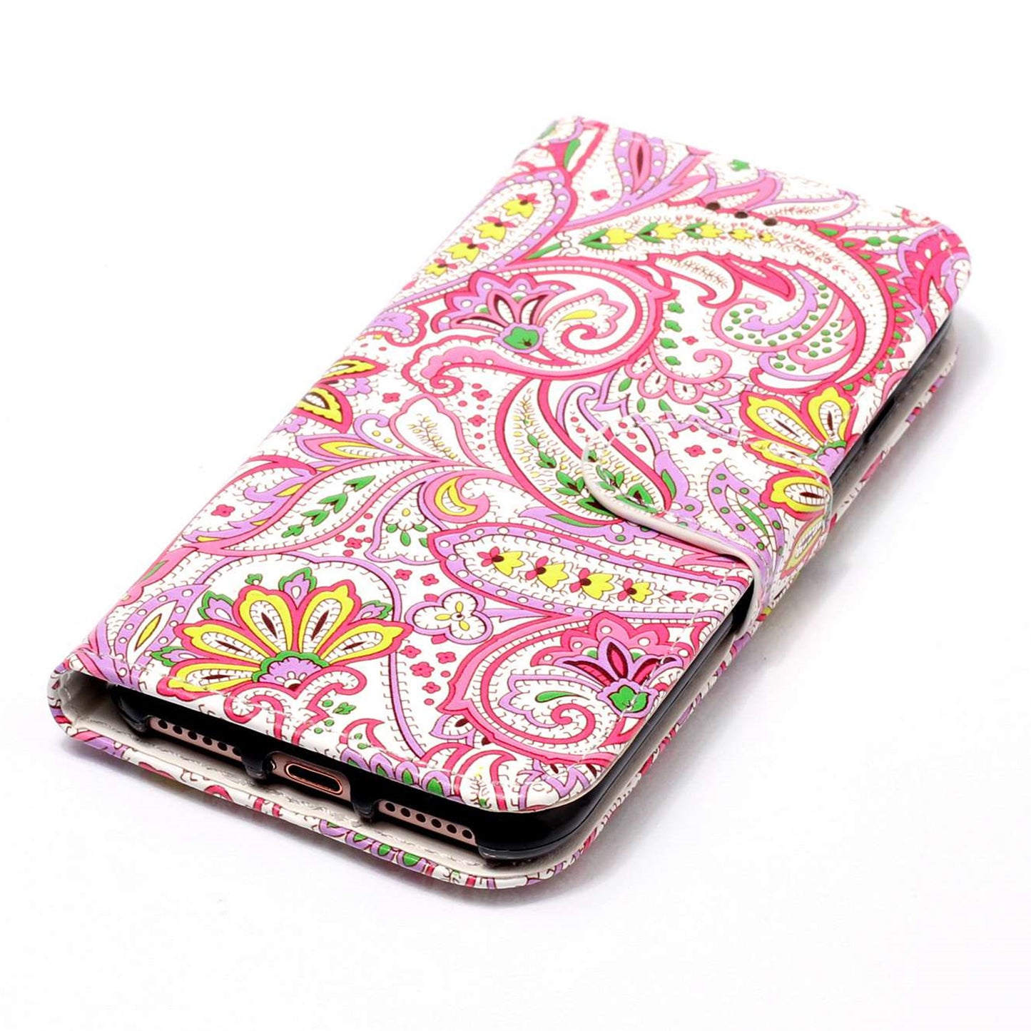 For Google Pixel 6a Pattern Printing PU Leather Phone Case Stand Flip Wallet Cover with Strap