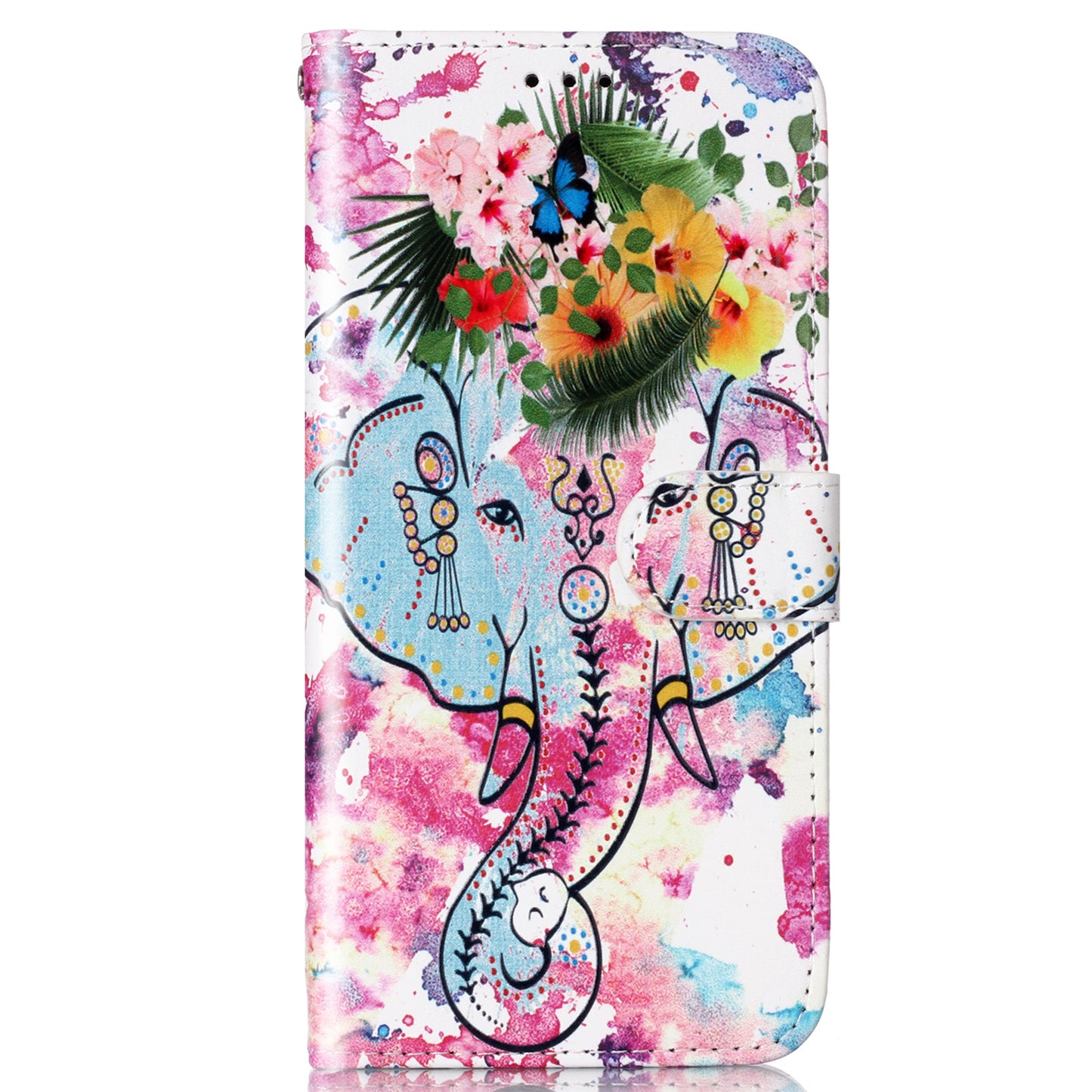 For Google Pixel 6a Pattern Printing PU Leather Phone Case Stand Flip Wallet Cover with Strap