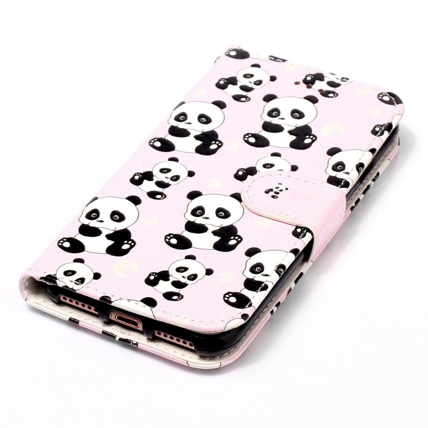 For Google Pixel 6a Pattern Printing PU Leather Phone Case Stand Flip Wallet Cover with Strap