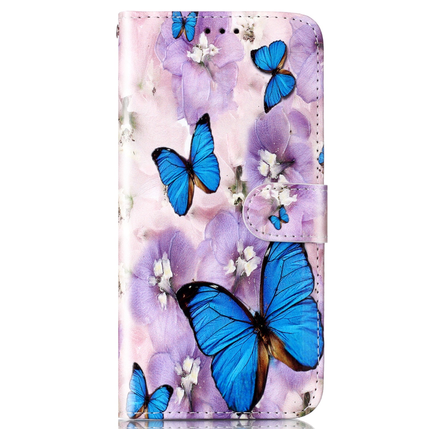 For Google Pixel 6a Pattern Printing PU Leather Phone Case Stand Flip Wallet Cover with Strap