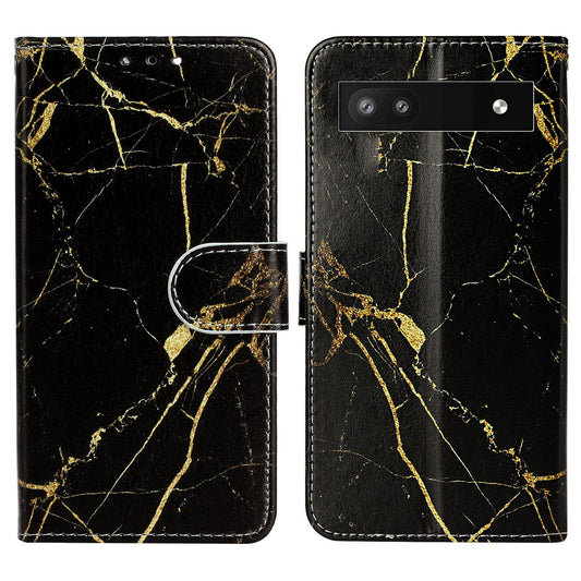 Wallet Phone Case for Google Pixel 7a Anti-Drop Shockproof Case Pattern Printing Leather Flip Cover