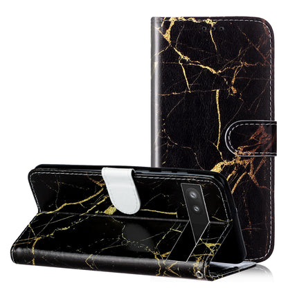 Wallet Phone Case for Google Pixel 7a Anti-Drop Shockproof Case Pattern Printing Leather Flip Cover