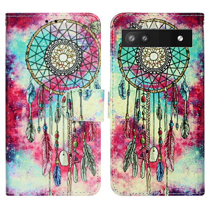 Wallet Phone Case for Google Pixel 7a Anti-Drop Shockproof Case Pattern Printing Leather Flip Cover