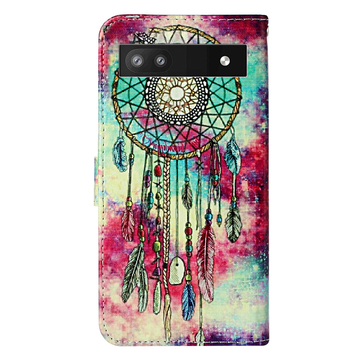 Wallet Phone Case for Google Pixel 7a Anti-Drop Shockproof Case Pattern Printing Leather Flip Cover