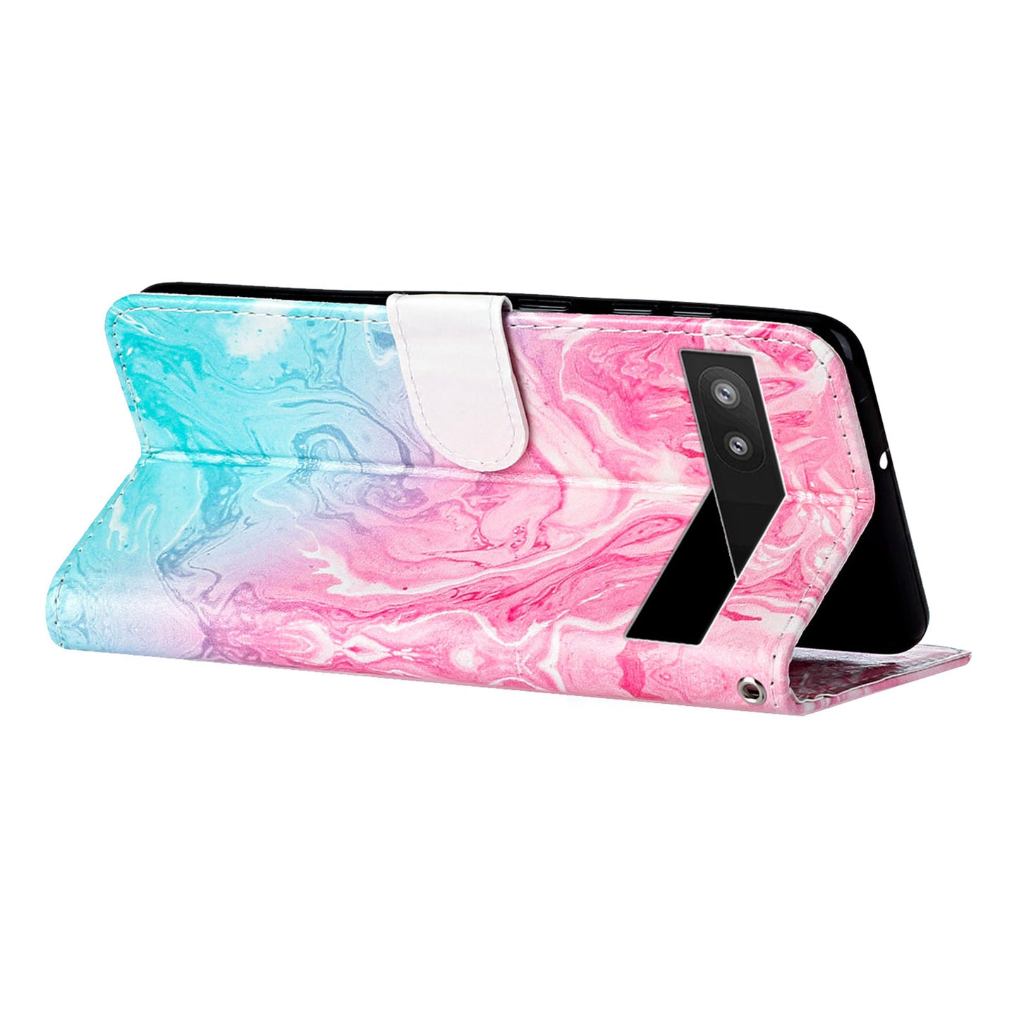 Wallet Phone Case for Google Pixel 7a Anti-Drop Shockproof Case Pattern Printing Leather Flip Cover