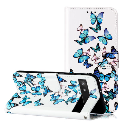 Wallet Phone Case for Google Pixel 7a Anti-Drop Shockproof Case Pattern Printing Leather Flip Cover