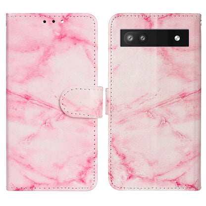 Wallet Phone Case for Google Pixel 7a Anti-Drop Shockproof Case Pattern Printing Leather Flip Cover
