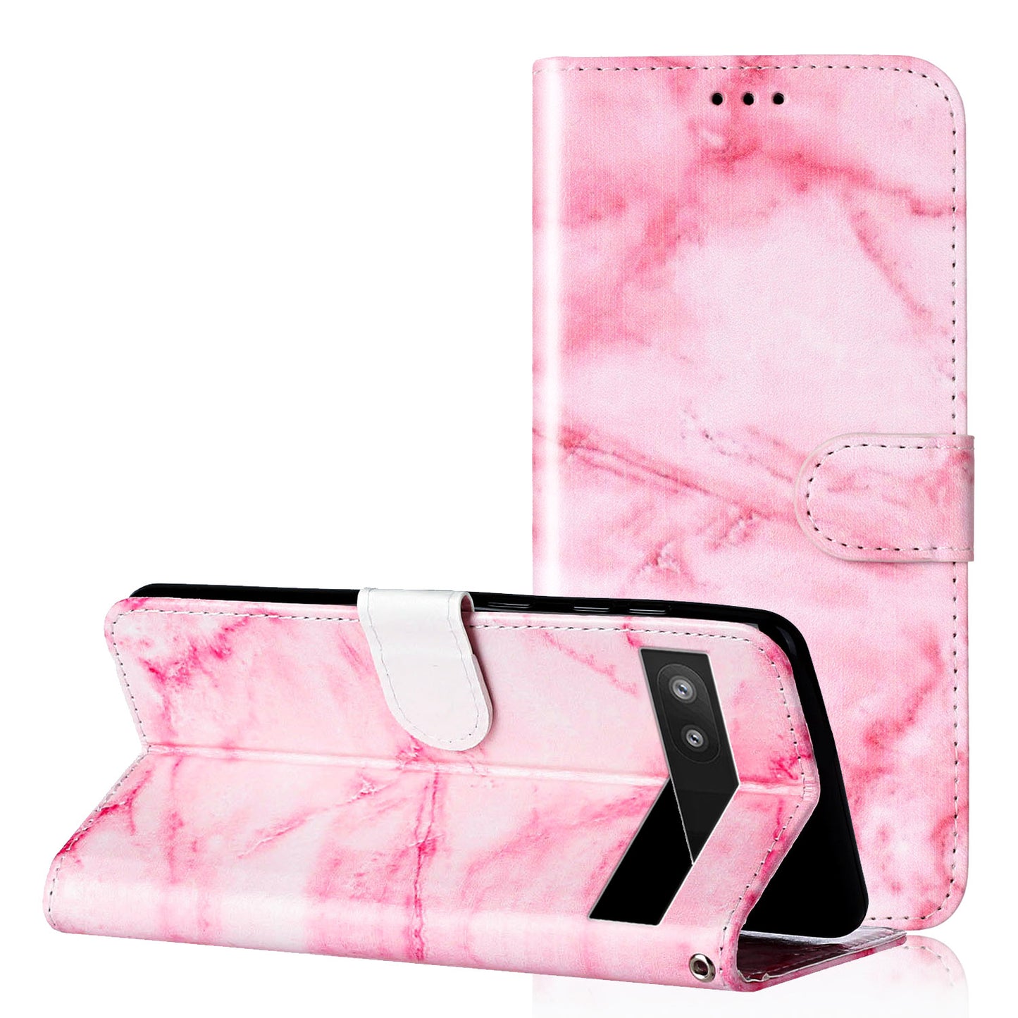Wallet Phone Case for Google Pixel 7a Anti-Drop Shockproof Case Pattern Printing Leather Flip Cover