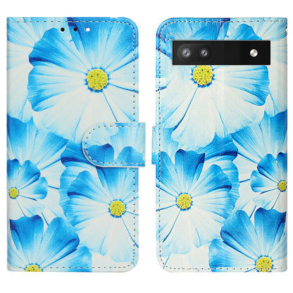 Wallet Phone Case for Google Pixel 7a Anti-Drop Shockproof Case Pattern Printing Leather Flip Cover