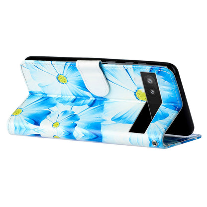 Wallet Phone Case for Google Pixel 7a Anti-Drop Shockproof Case Pattern Printing Leather Flip Cover