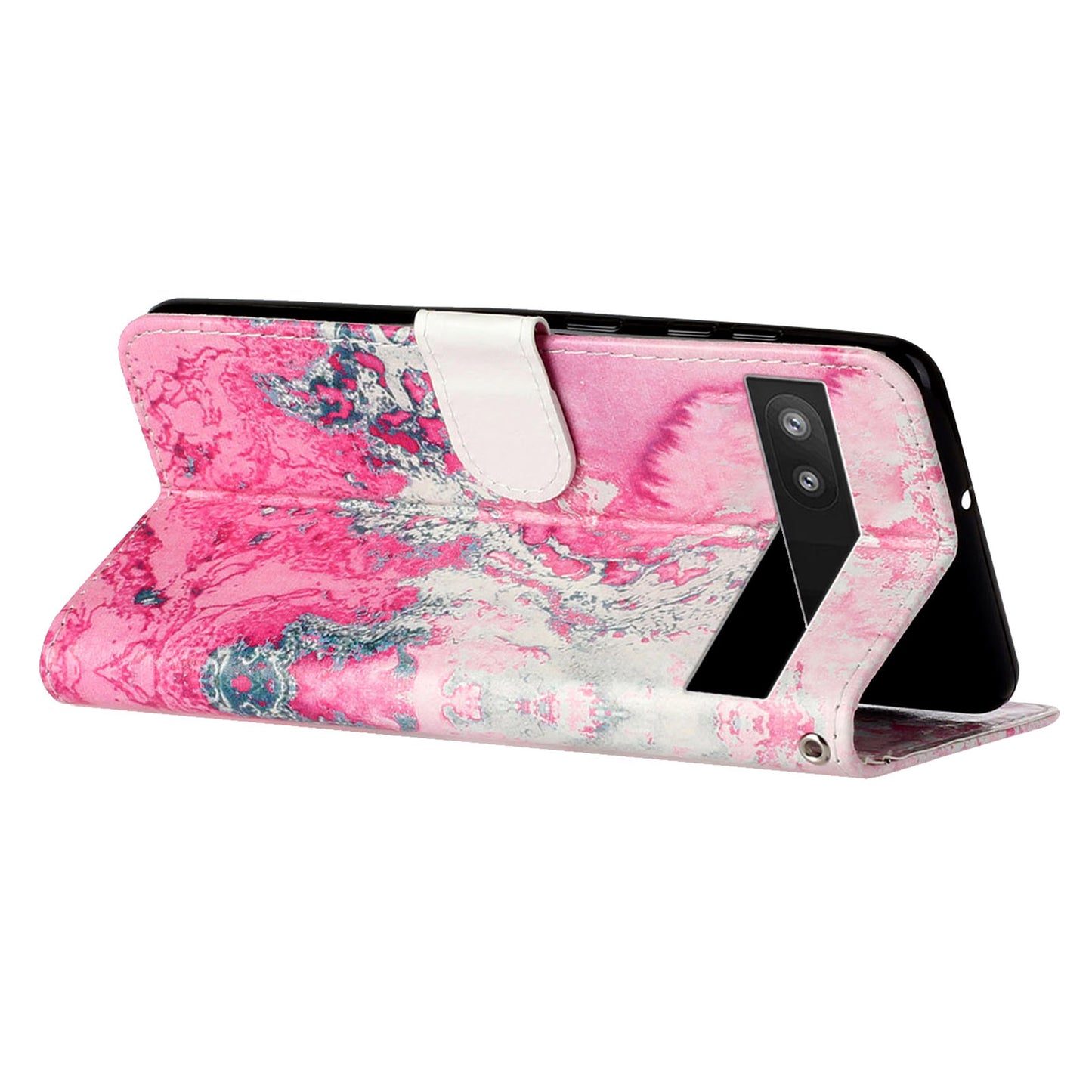 Wallet Phone Case for Google Pixel 7a Anti-Drop Shockproof Case Pattern Printing Leather Flip Cover