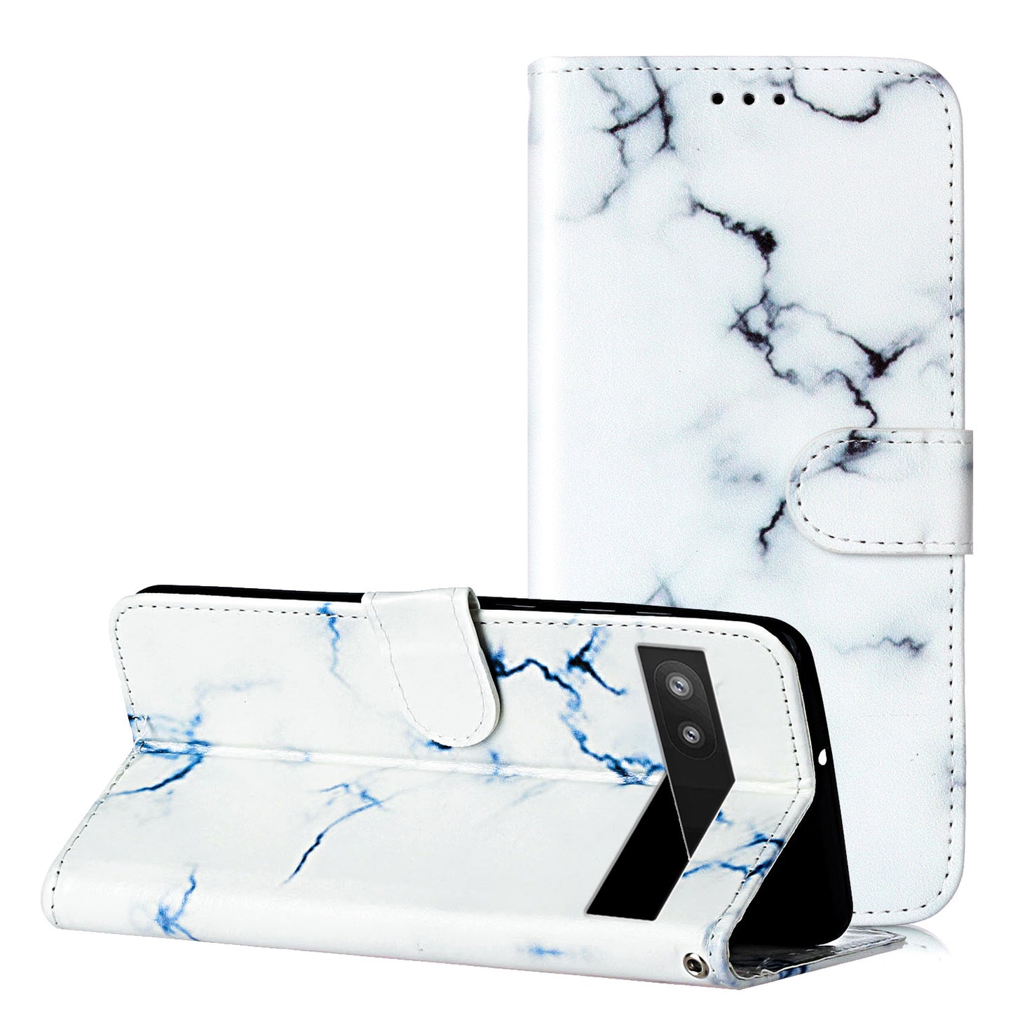 Wallet Phone Case for Google Pixel 7a Anti-Drop Shockproof Case Pattern Printing Leather Flip Cover