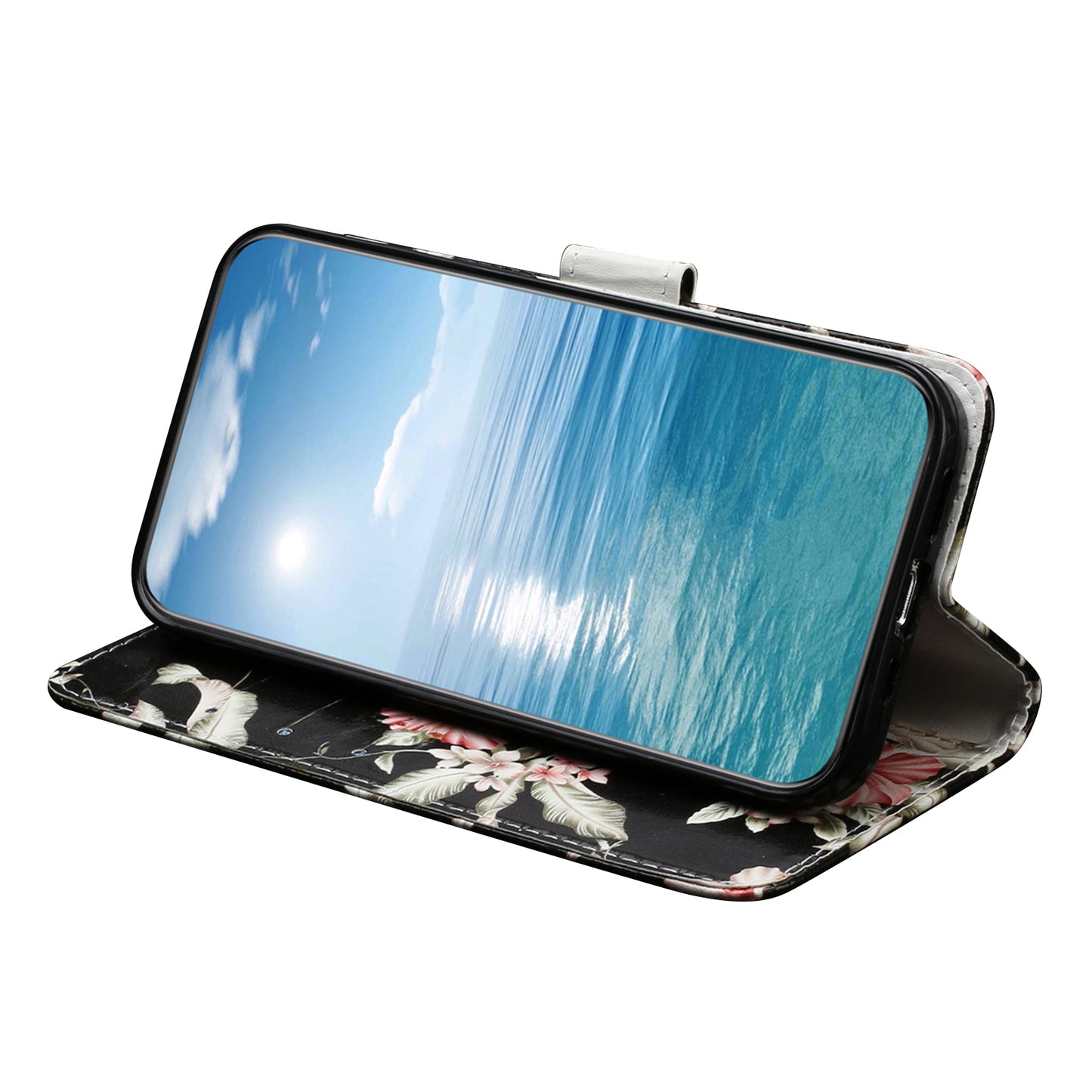 Wallet Phone Case for Sony Xperia 10 V Scratch-Proof Phone Shell Pattern Printing Leather Cover