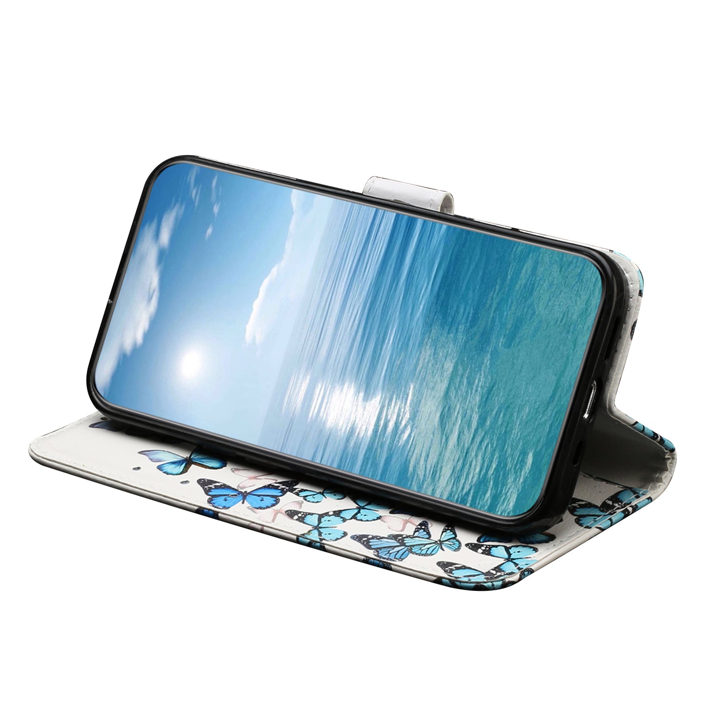 Wallet Phone Case for Sony Xperia 10 V Scratch-Proof Phone Shell Pattern Printing Leather Cover