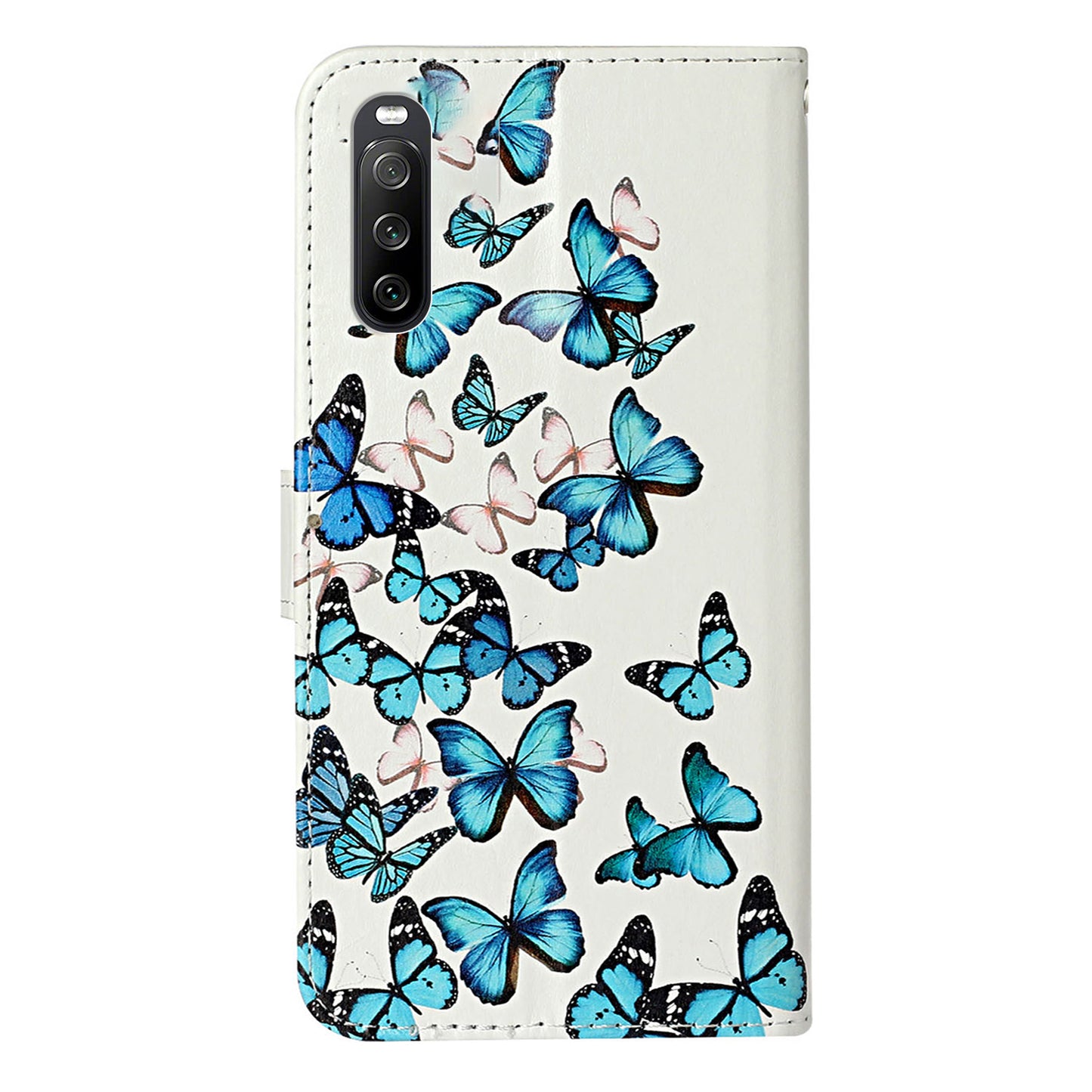 Wallet Phone Case for Sony Xperia 10 V Scratch-Proof Phone Shell Pattern Printing Leather Cover
