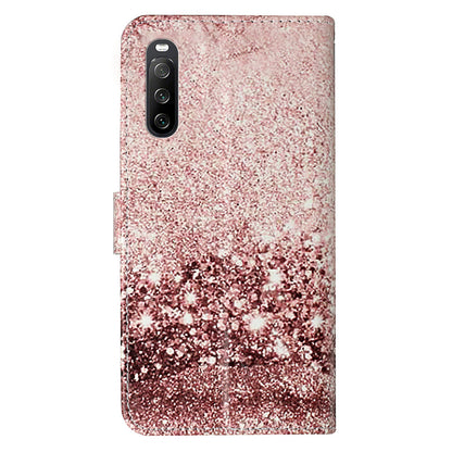 Wallet Phone Case for Sony Xperia 10 V Scratch-Proof Phone Shell Pattern Printing Leather Cover